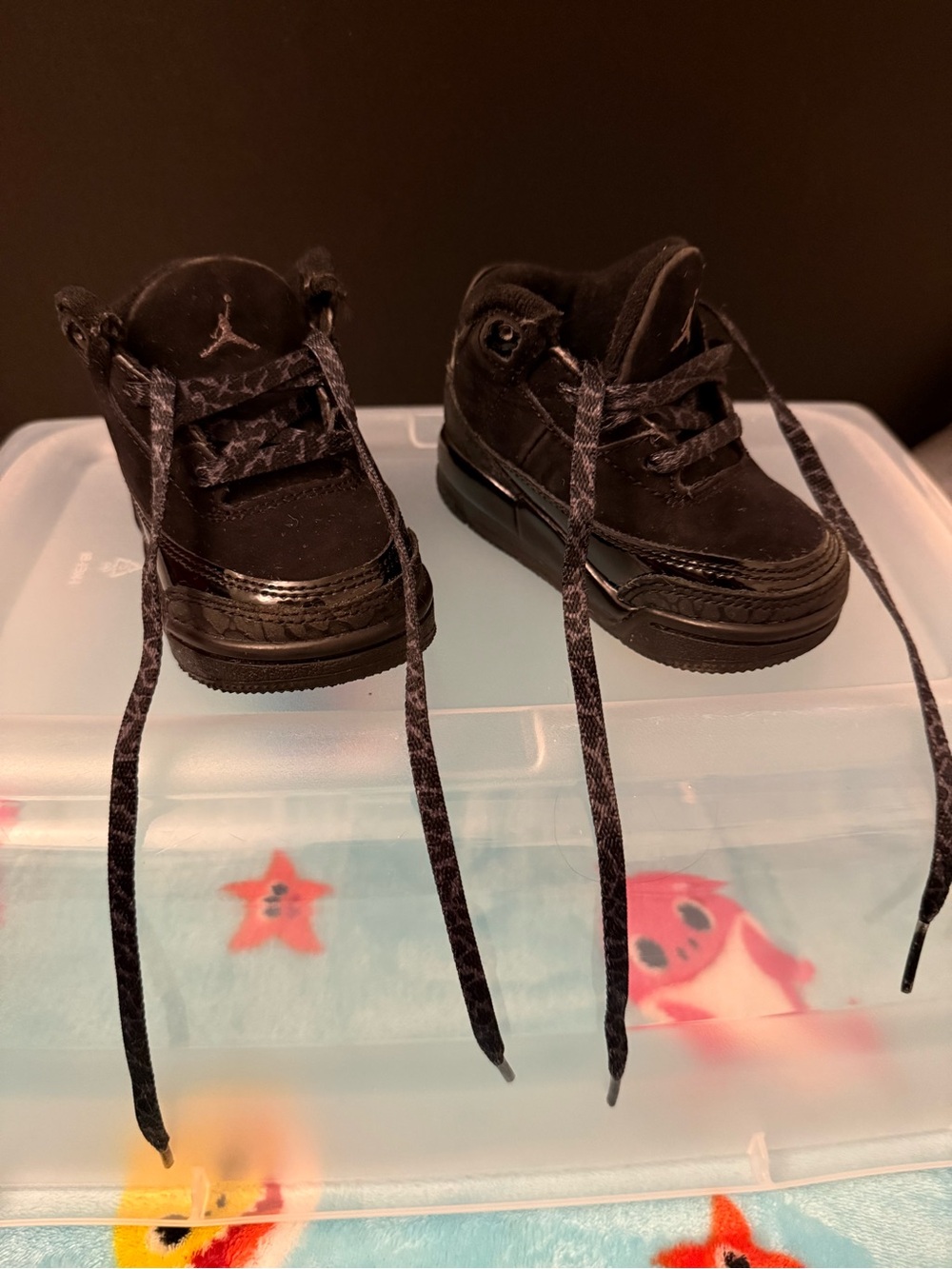 Jordan 4 Black cat Kids Black Mini High-Top Sneakers 4C